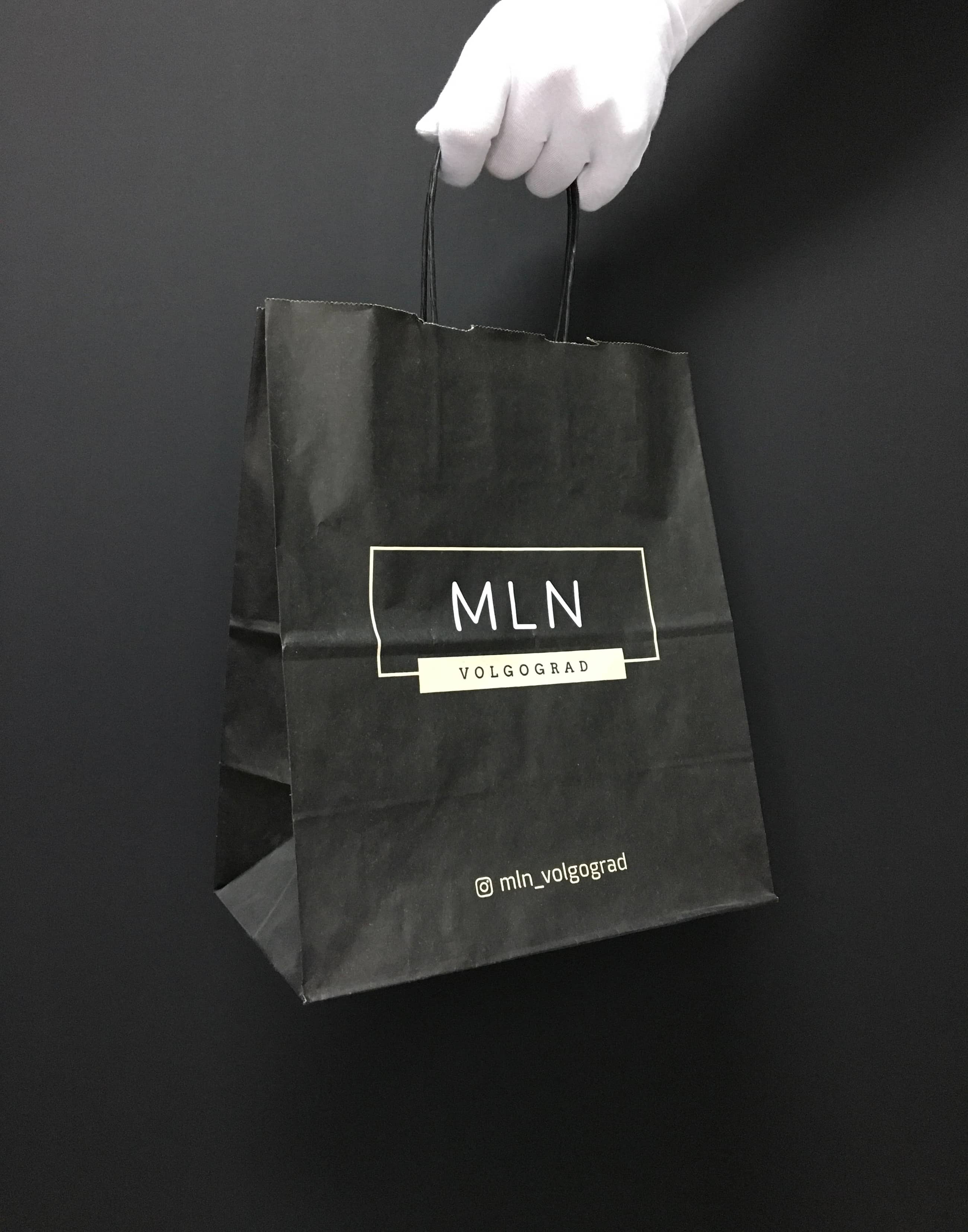 Пакеты крафт с логотипом на заказ